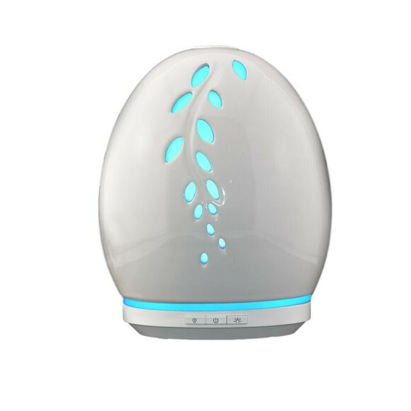 Elegant porcelain aromatherapy diffuser- Aroma 2 Go Essential Oil Diffuser Leaf - Picture 1 of 3